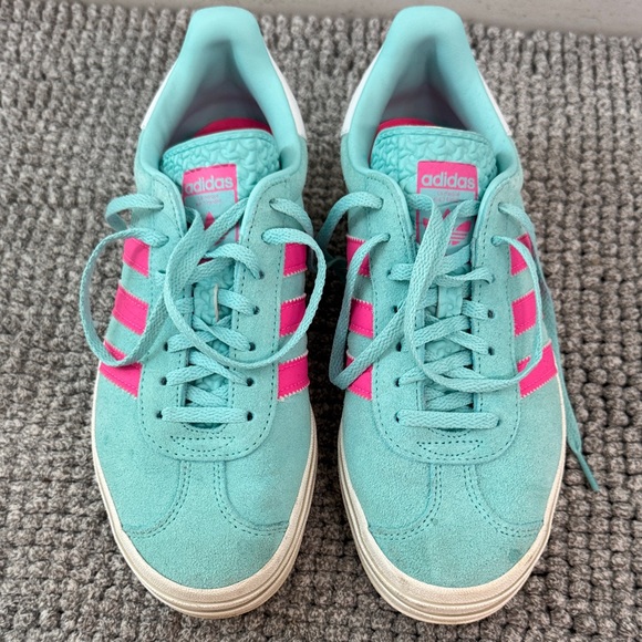 adidas Aqua and Pink Athletic Sneakers - Picture 1 of 4